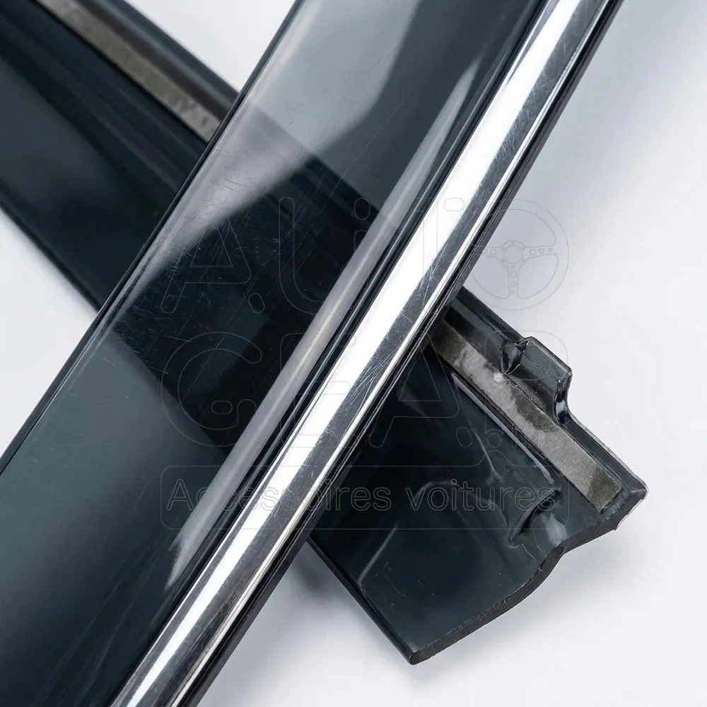Déflecteur Noir et Chrome 4 Pcs Volkswagen Touran (2003-2015) vue 3