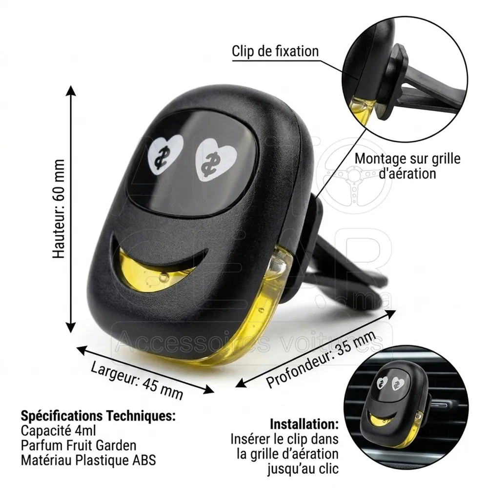Désodorisant Voiture TOPCAR Smile Fruit Garden 4ml vue 4