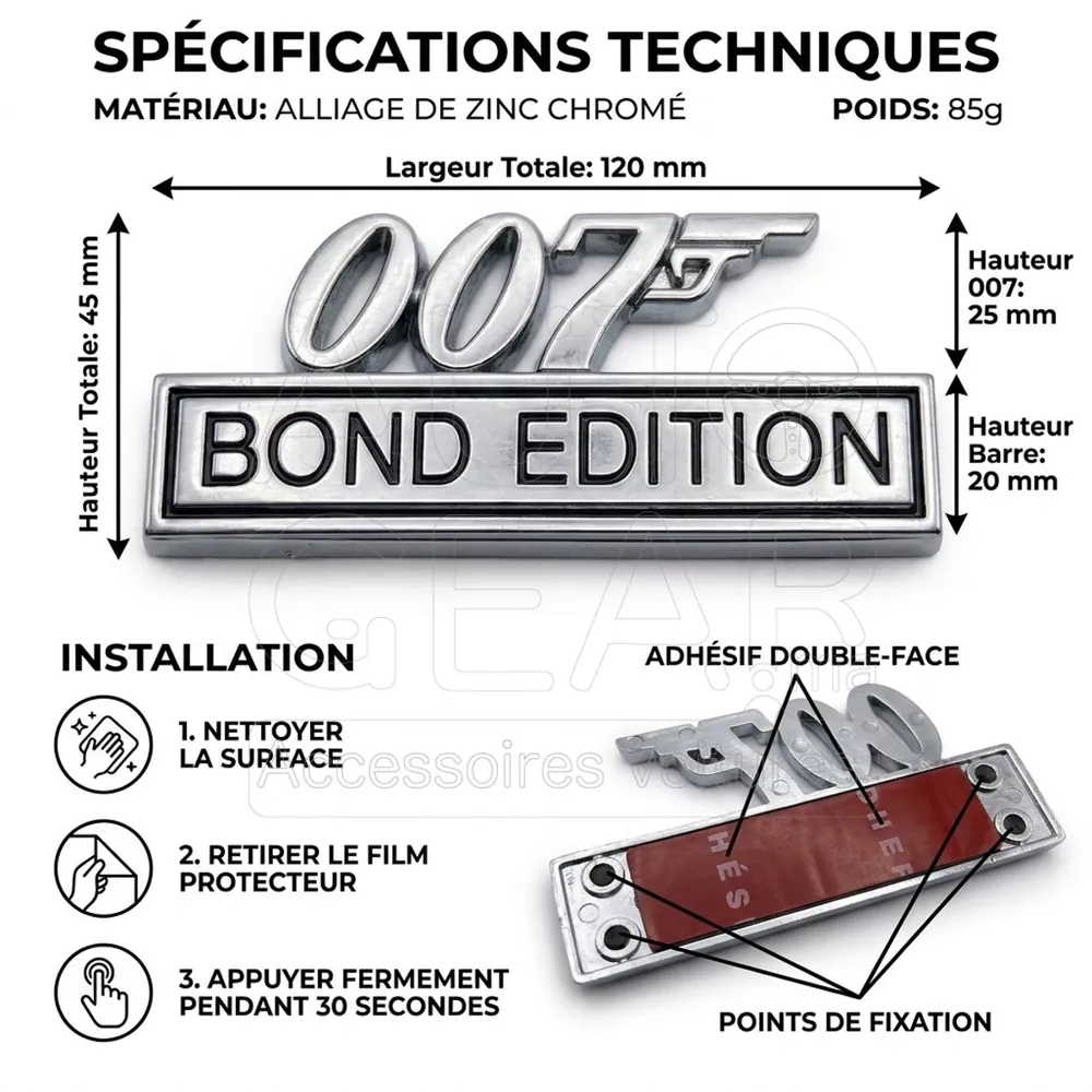 Emblème 007 Bond Édition pour Aston Martin vue 4