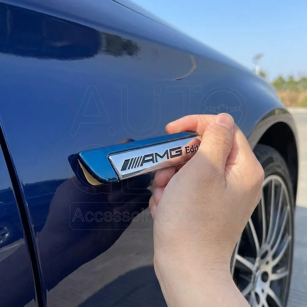 Emblème AMG Edition Chrome pour Mercedes-Benz vue 2