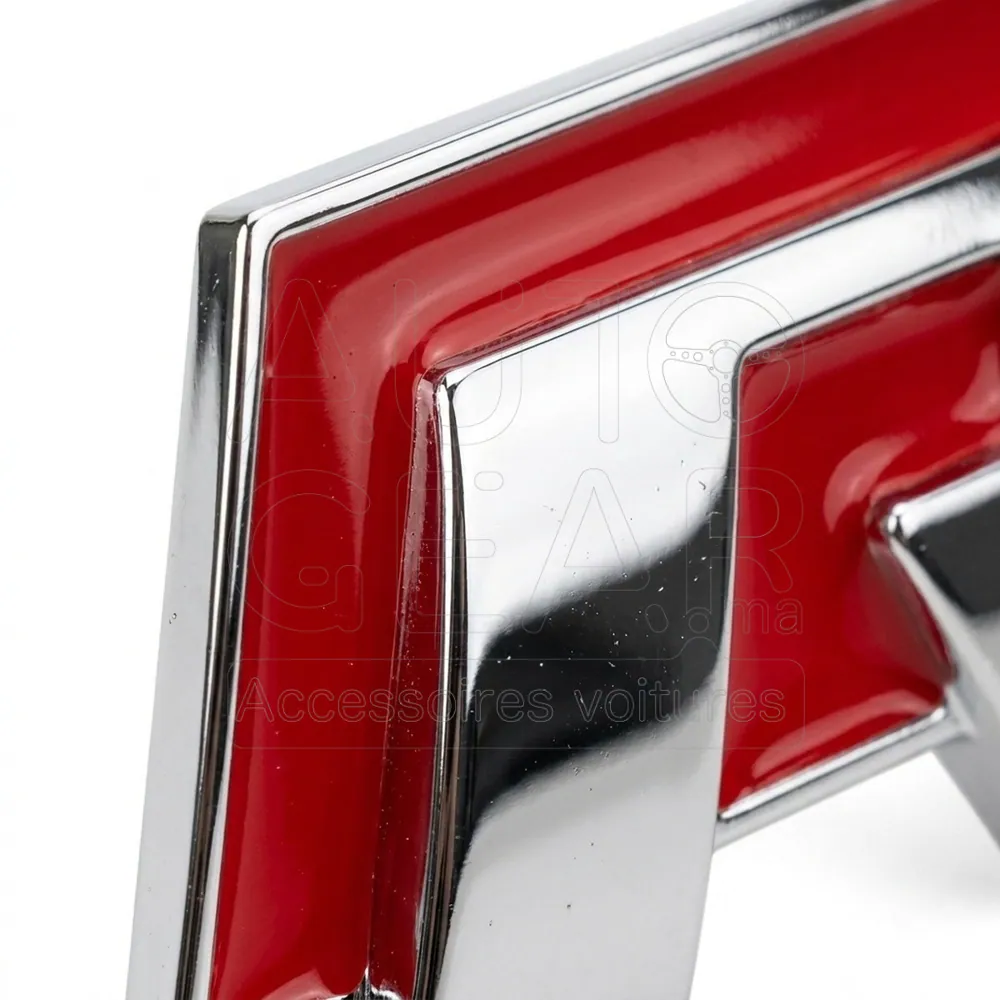 Emblème de Coffre R Line Chrome et Rouge pour Volkswagen vue 3