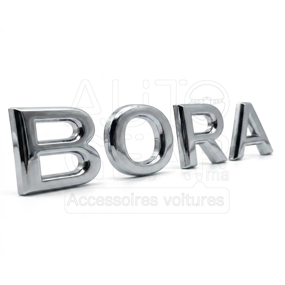 Emblème de Voiture Volkswagen Bora Argent, Noir et Rouge
