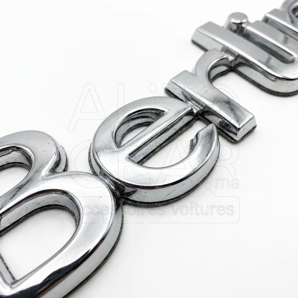 Emblème Lettres Citroën Berlingo Chrome vue 3