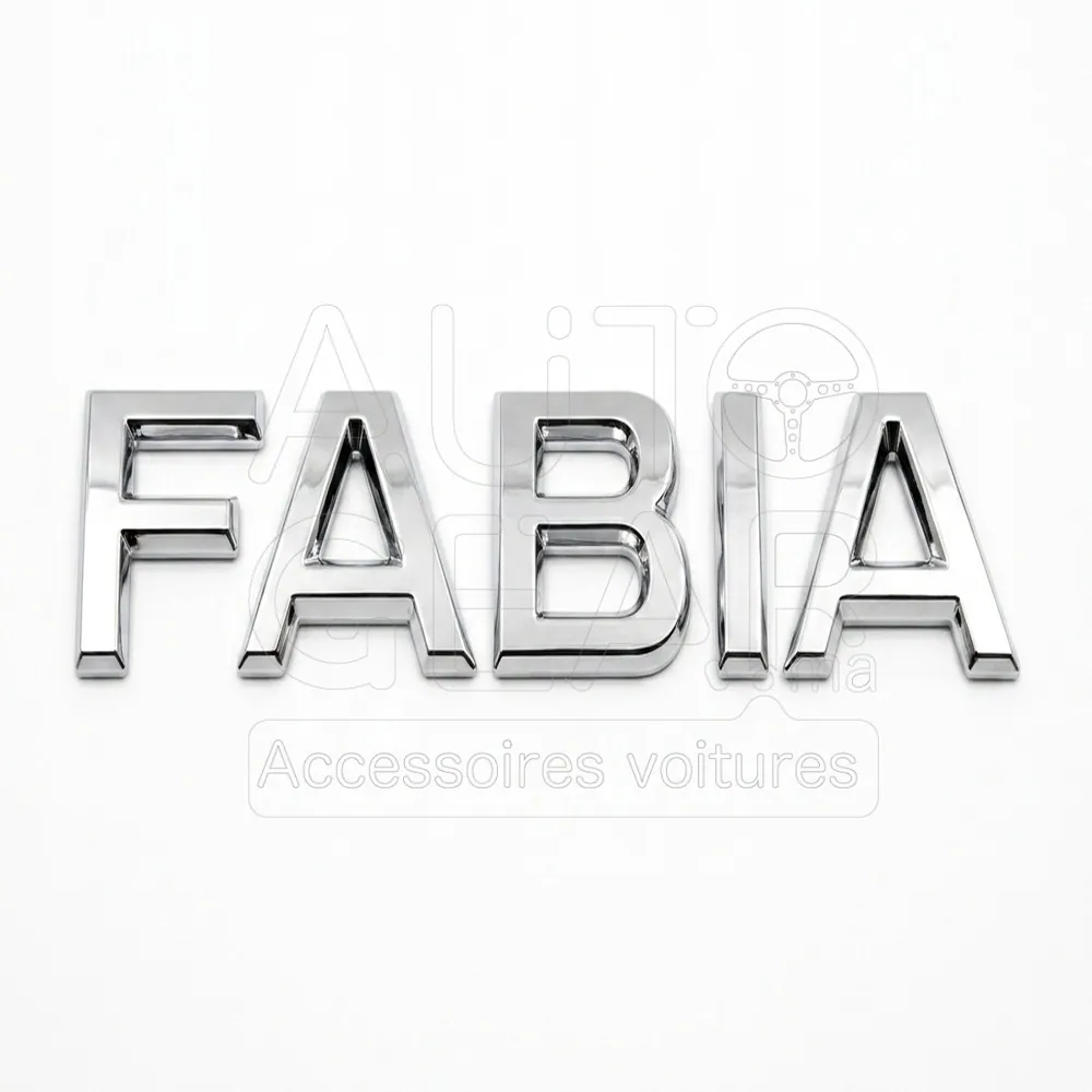 Emblème Lettres de Coffre Skoda Fabia Chrome