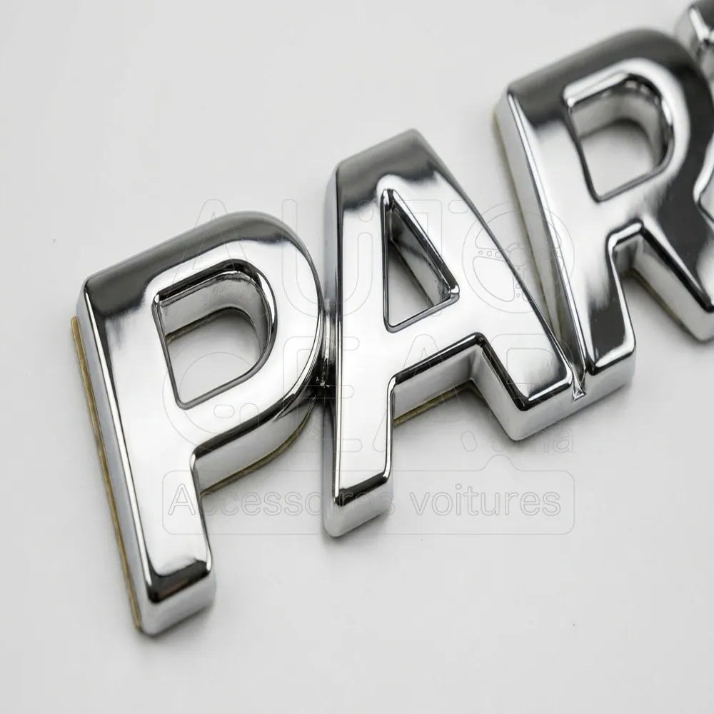 Emblème Lettres Peugeot Partner Inox Chrome vue 3