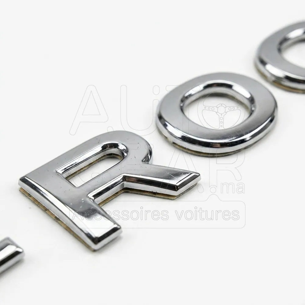 Emblème Lettres T-Roc Chrome pour Volkswagen vue 3