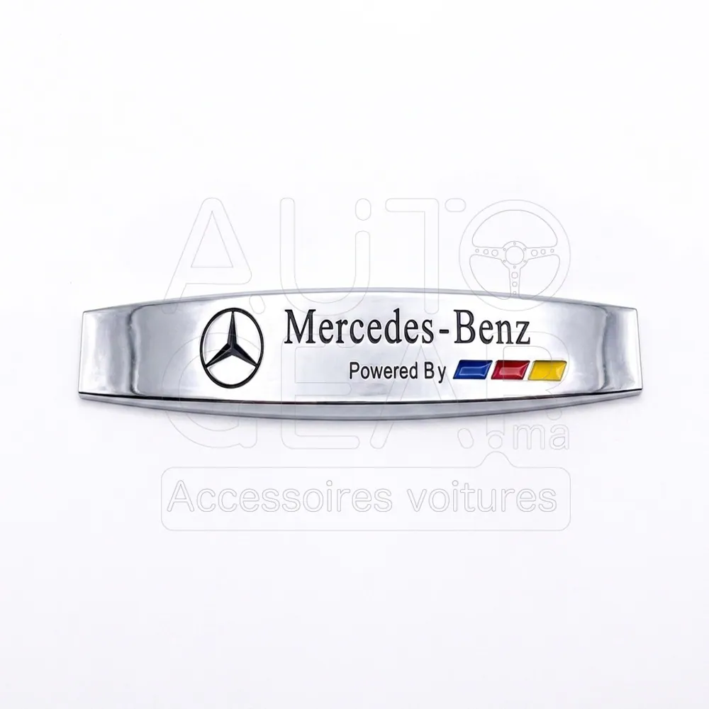 Emblème Mercedes-Benz Powered By Chrome