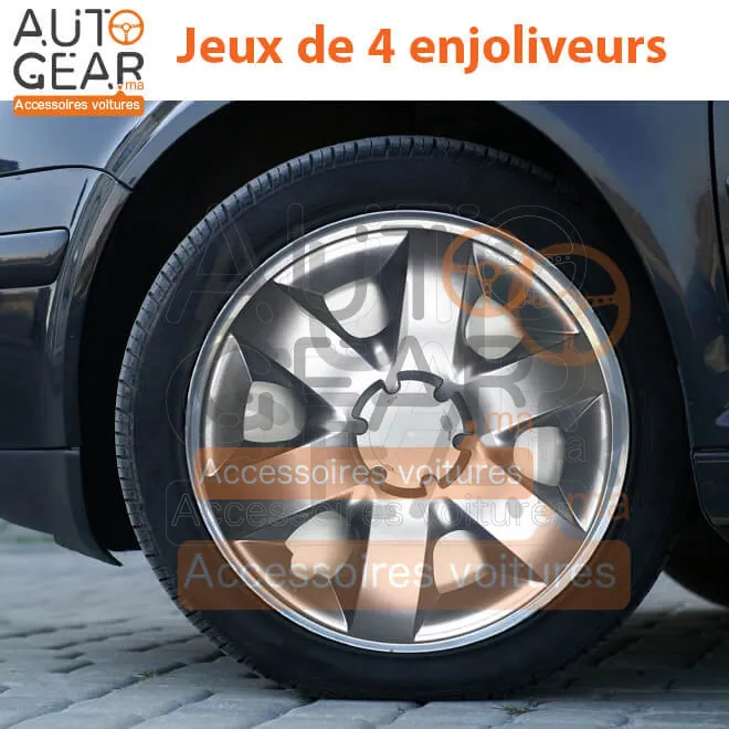 Enjoliveurs gris Mokto 15 pouces vue 2