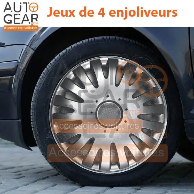 Enjoliveurs gris Stoford 15 pouces vue 2