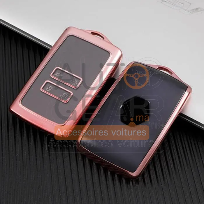 Étui de Clé TPU 4 Boutons pour Renault Duster, Koleos, Kadjar, Megane vue 3