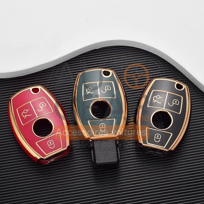 Étui de Clé Mercedes-Benz en TPU à 3 Boutons vue 4