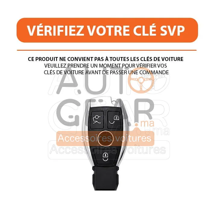 Étui de Clé Mercedes-Benz en TPU à 3 Boutons vue 3