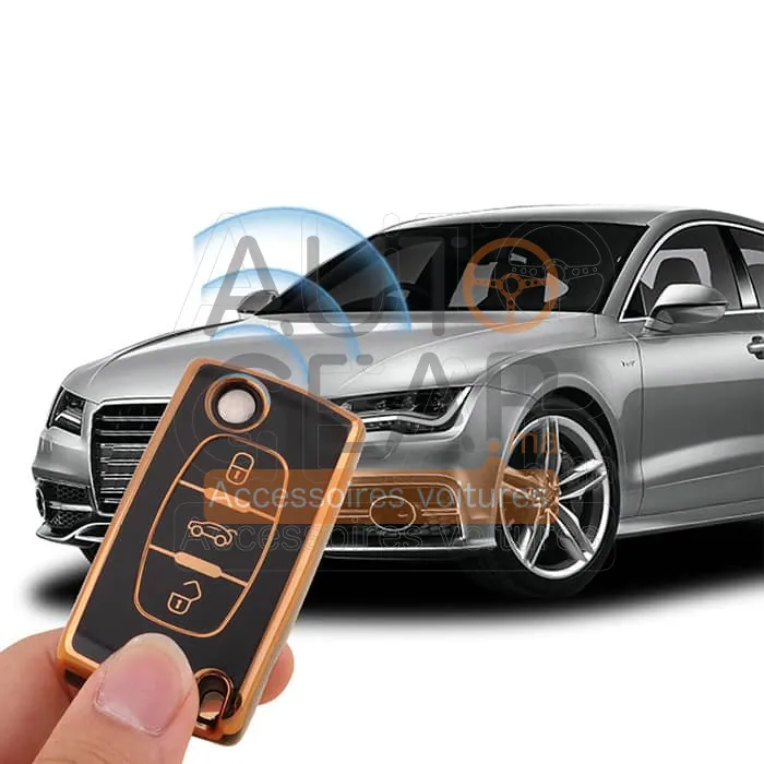 Étui de Clé Peugeot Citroën en TPU à 3 Boutons vue 2