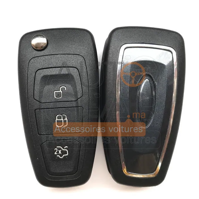 Coque de Clé Ford Focus 3 Fiesta C-Max Mondeo 3 Boutons vue 2