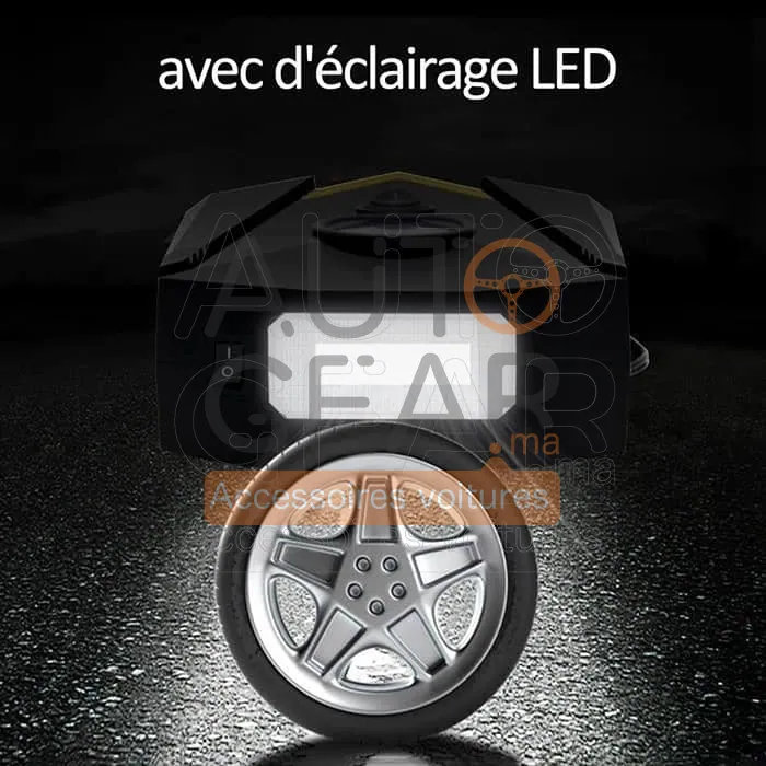 Gonfleur de Pneu 12V avec Lampe LED vue 2