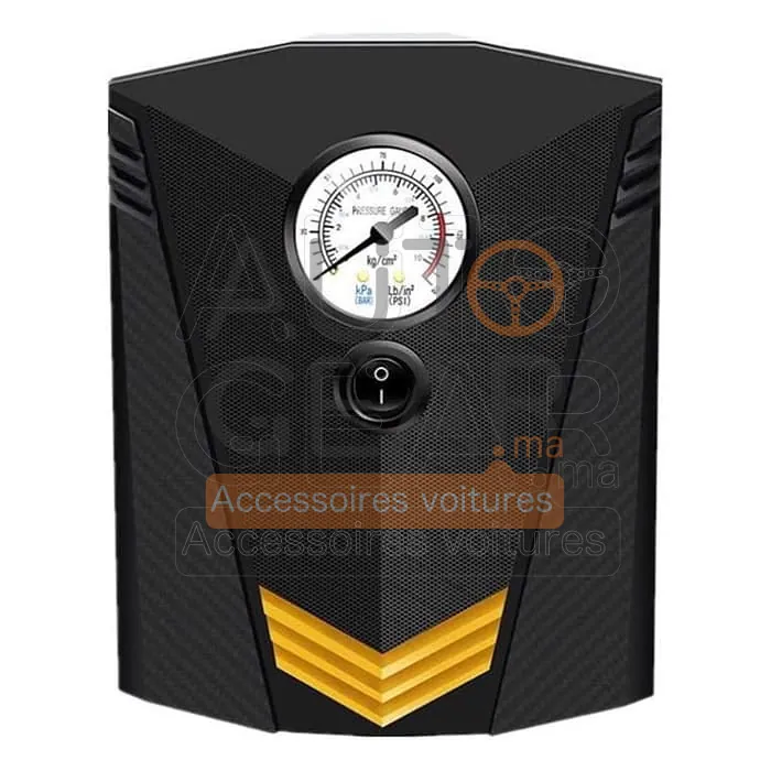 Gonfleur de Pneu 12V avec Lampe LED
