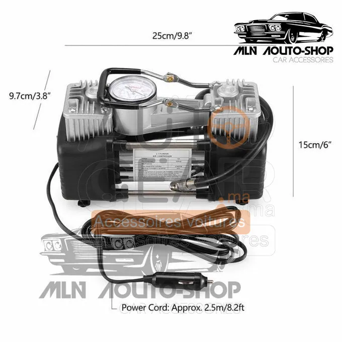 Gonfleur de Voiture 2 Cylindres 150 PSI vue 4