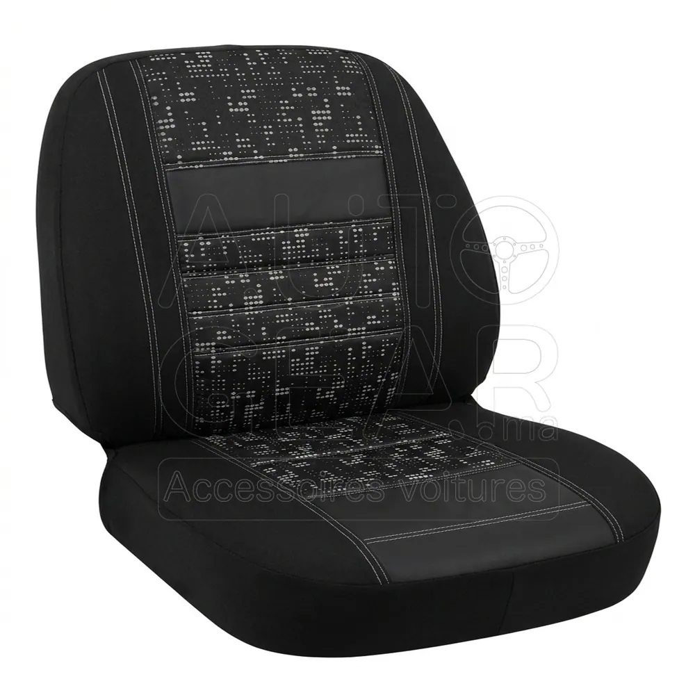Housse de Siège Auto Universelle Noire et Grise Master Black