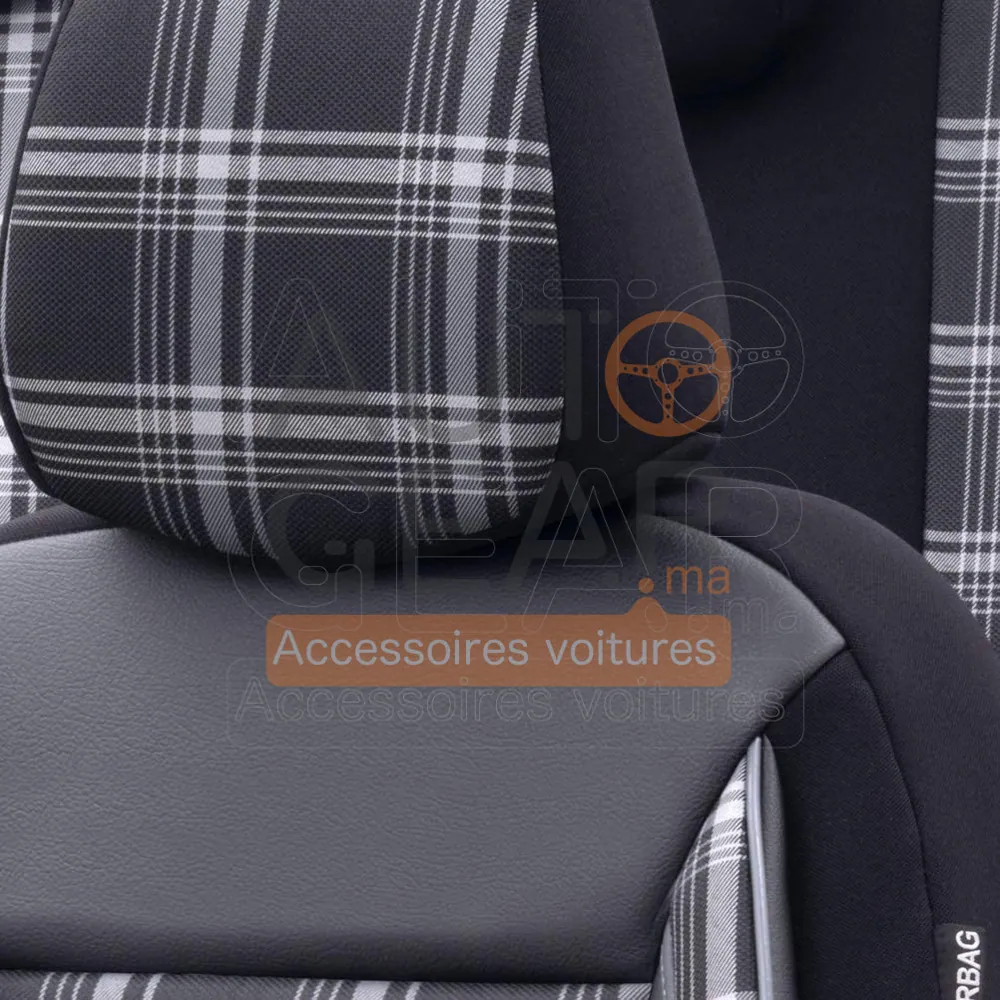 Ensemble de Housses de Siège en Tissu Universel vue 3