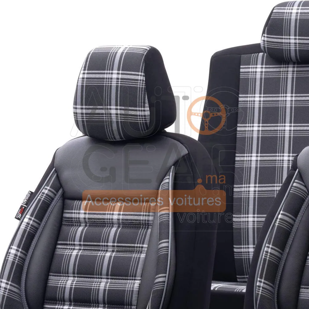 Ensemble de Housses de Siège en Tissu Universel vue 4