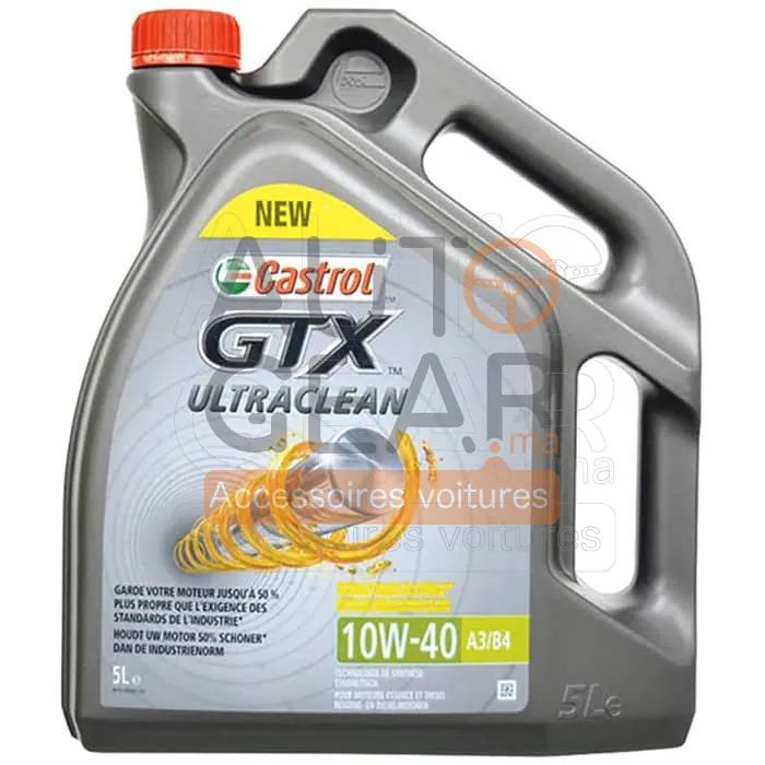 Huile Moteur Castrol GTX Ultraclean 10W-40 5L