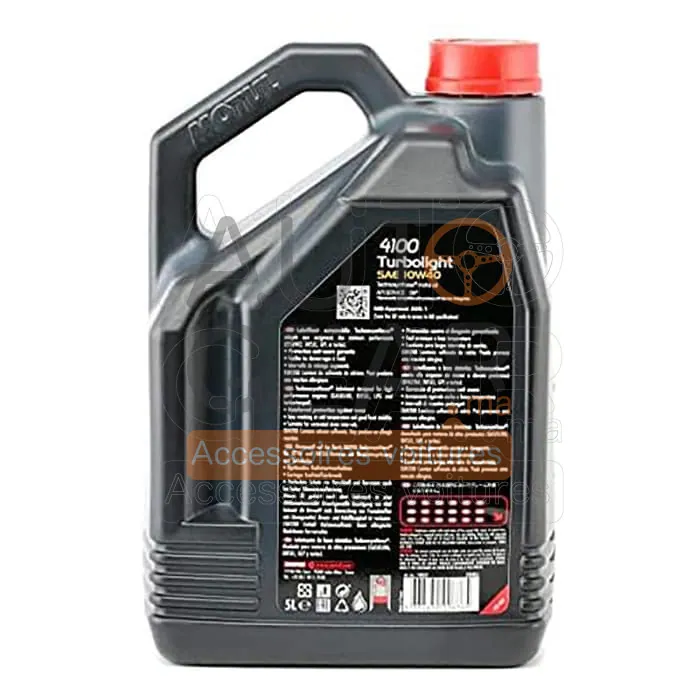 Huile Moteur Motul 4100 Turbolight 10W-40 5L vue 3