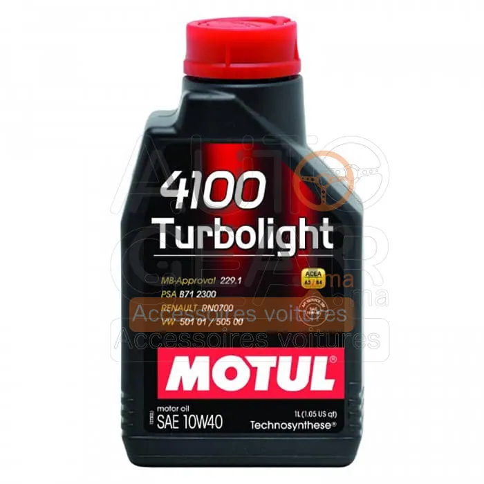 Huile Moteur Motul 4100 Turbolight 10W-40 1L