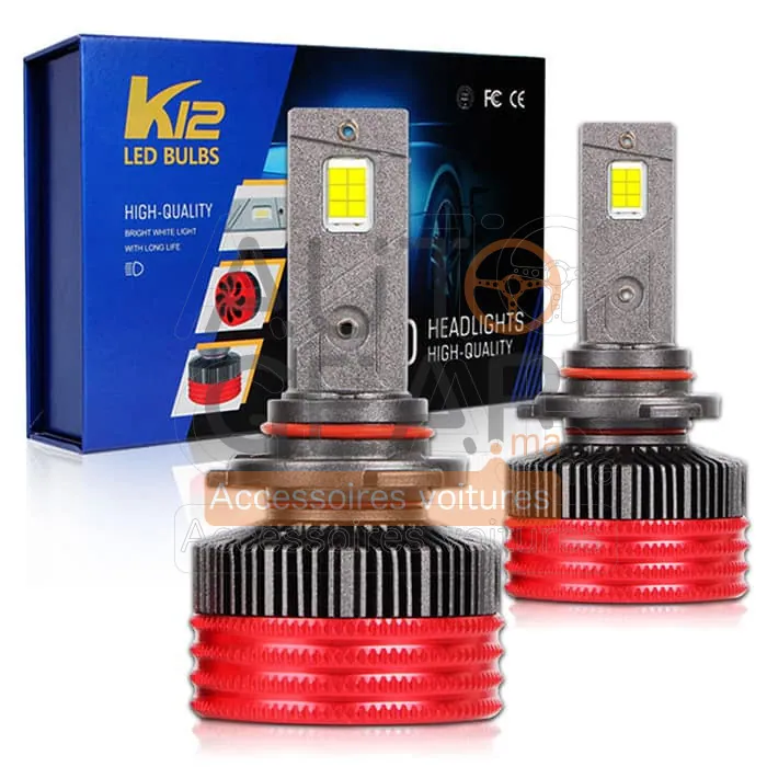 Ampoules LED K12 150W Canbus H4 H7 H11 Blanc 6000K