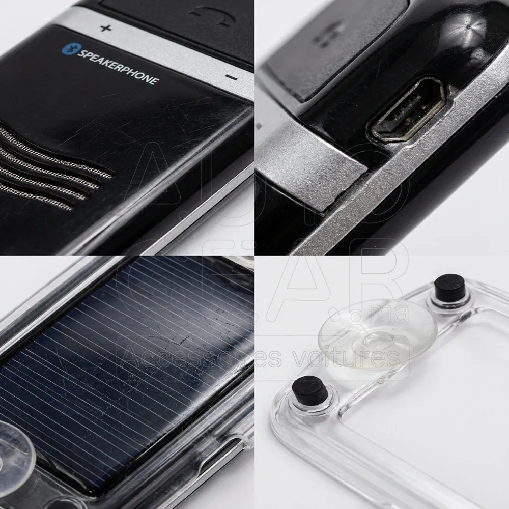 Kit Mains Libres Solaire Bluetooth Clip Sonic TEC503 vue 3