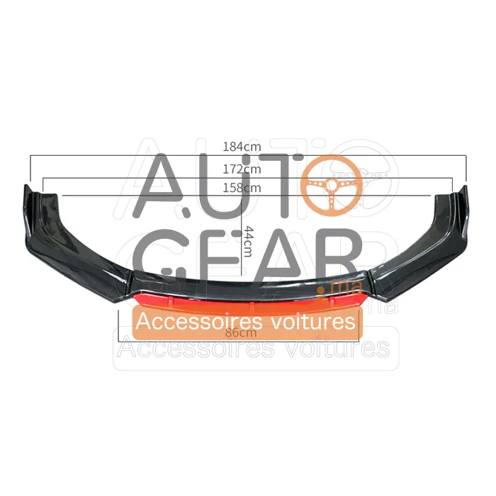 Kit Tuning Spoiler de Pare-Choc Universel (4 Pièces) vue 3