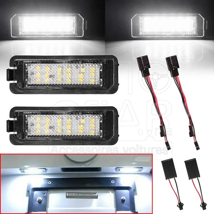 LED de Plaque d'Immatriculation Volkswagen Golf Mk4/Mk5/Mk6, Seat, Skoda