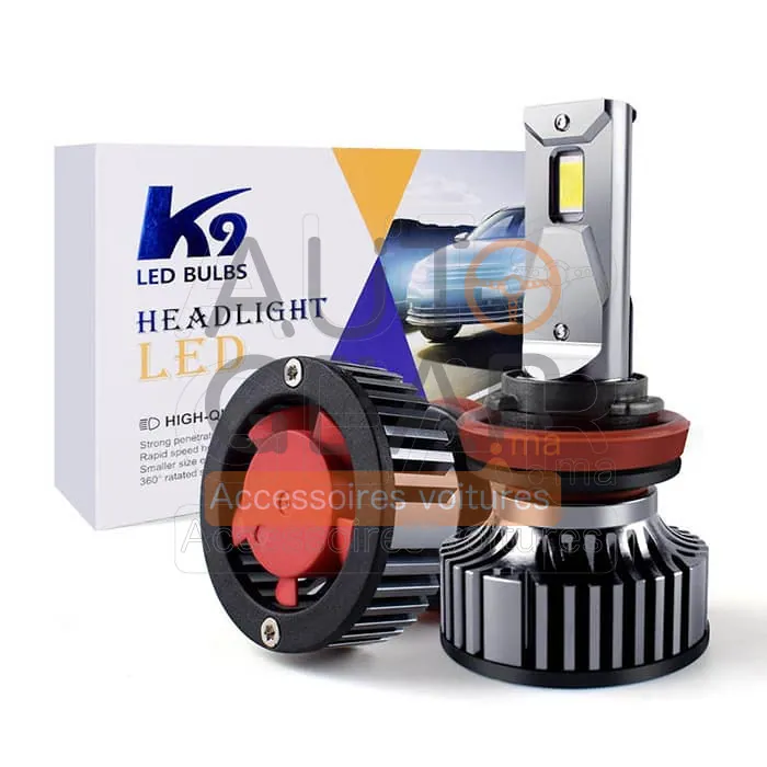 Ampoules LED K9 Canbus Sans Erreur pour Voiture et Moto (Lot de 2)