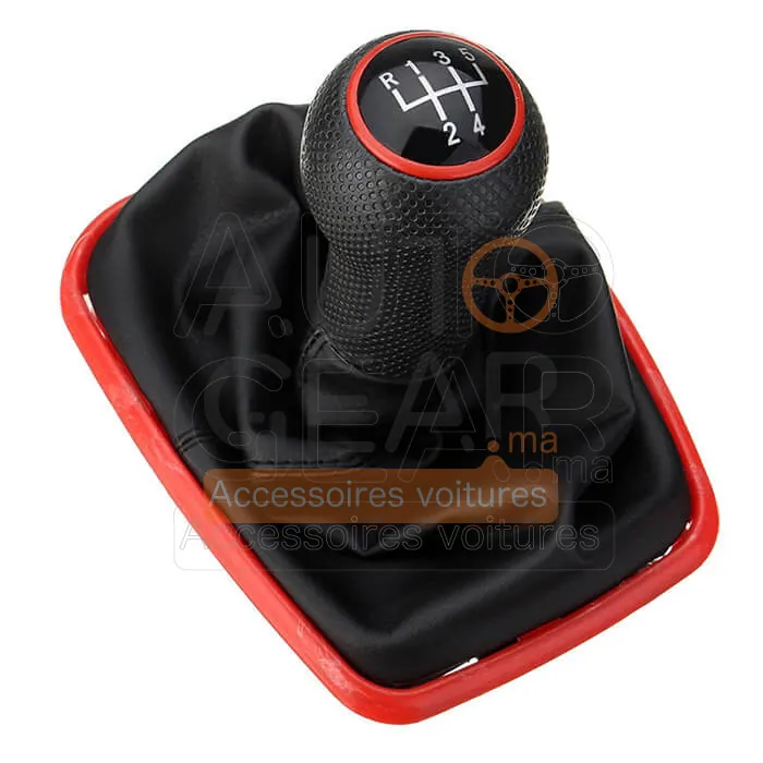 Pommeau de Levier de Vitesse Rouge Volkswagen Golf 4 (5 Vitesses)