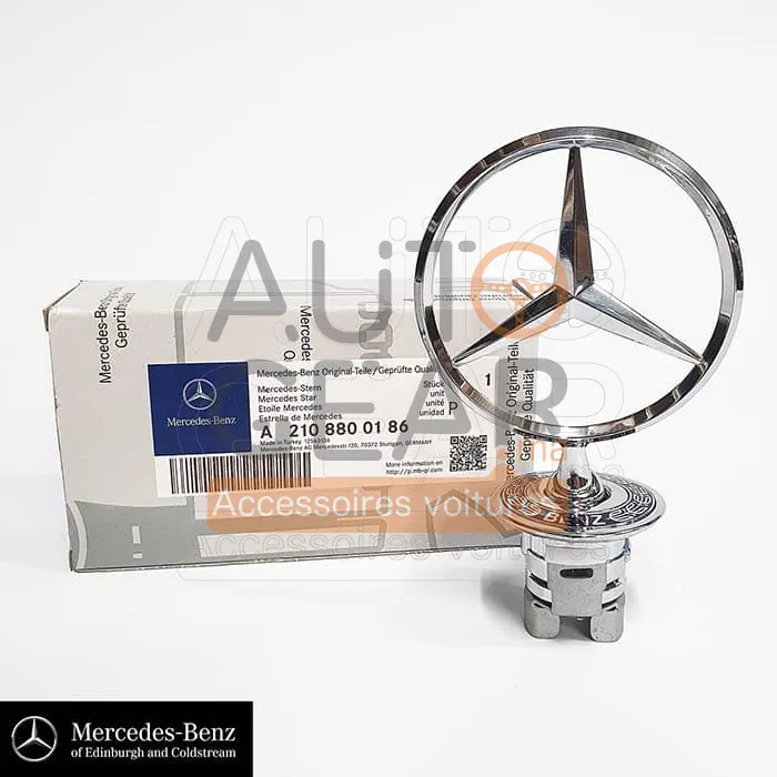 Étoile de Capot Chromée Mercedes-Benz (Modèles 1993-2009) vue 2