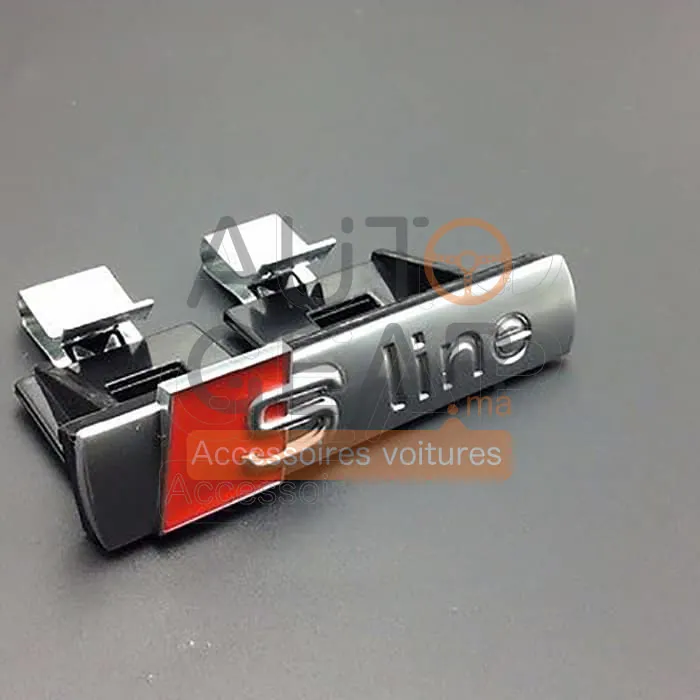 Logo Emblème de Calandre Audi S Line vue 3