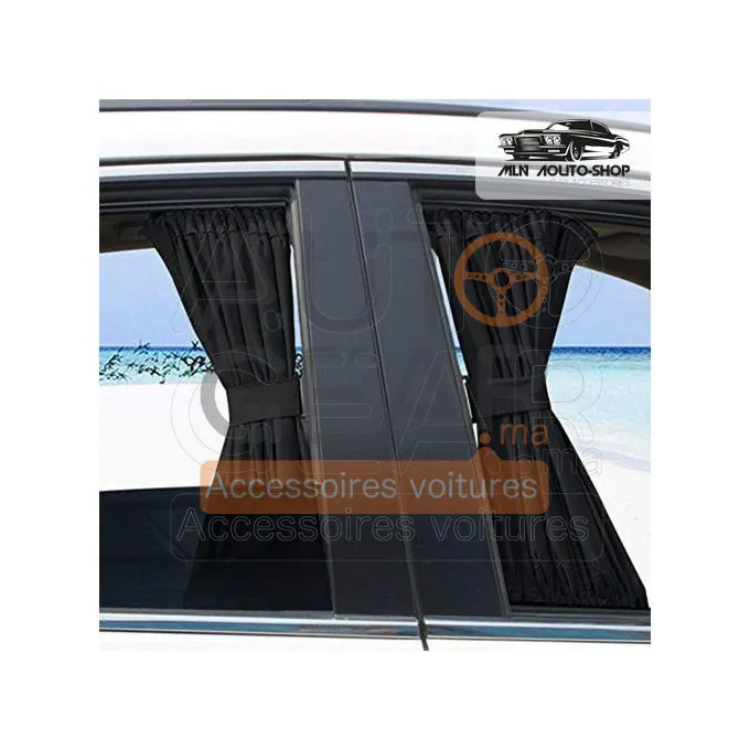 Lot de 2 Rideaux Pare-Soleil pour Vitres de Voiture vue 3