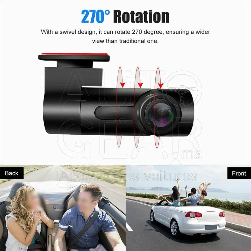Mini Dashcam Voiture 1080P Full HD WiFi Vision Nocturne vue 4