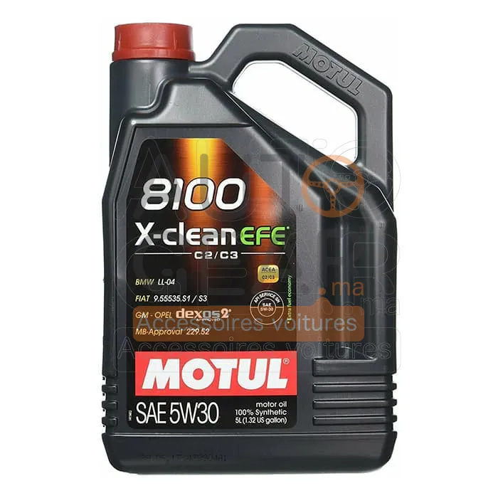 Huile Moteur Motul 8100 X-Clean EFE 5W-30 Dexos2 5L