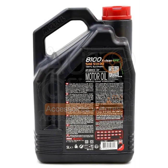 Huile Moteur Motul 8100 X-Clean EFE 5W-30 Dexos2 5L vue 4
