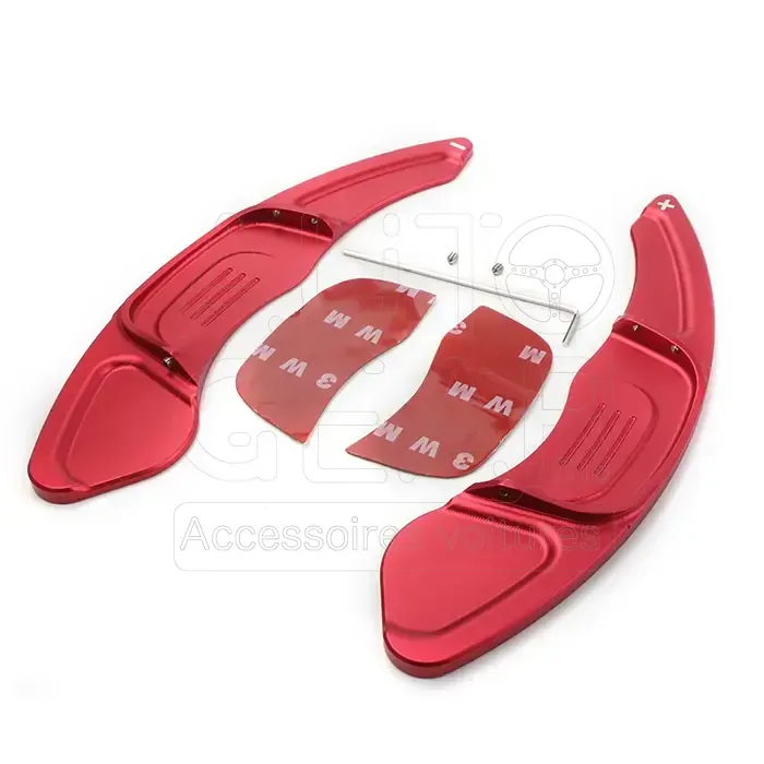 Palette au Volant Volkswagen Golf 7 Rouge vue 3