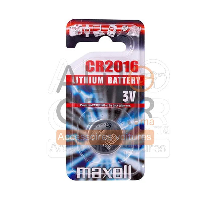 Pile Bouton Lithium Maxell CR2016 3V