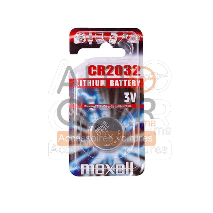 Pile Bouton Lithium Maxell CR2032 3V vue 2
