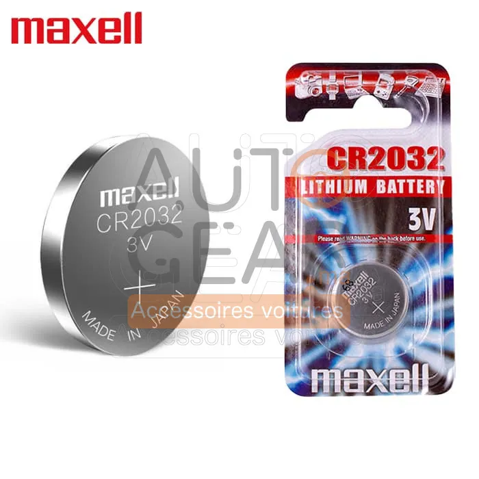 Pile Bouton Lithium Maxell CR2032 3V