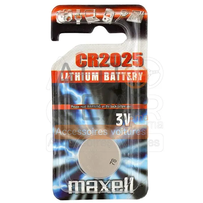 Pile Bouton Lithium Maxell CR2025 / DL2025 3V