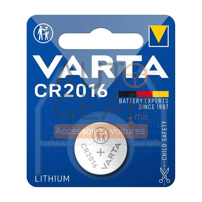 Pile Bouton Lithium Varta CR2016 / DL2016 3V
