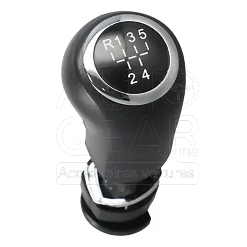 Pommeau de Levier de Vitesse Opel Astra H Corsa D Chrome Noir vue 3