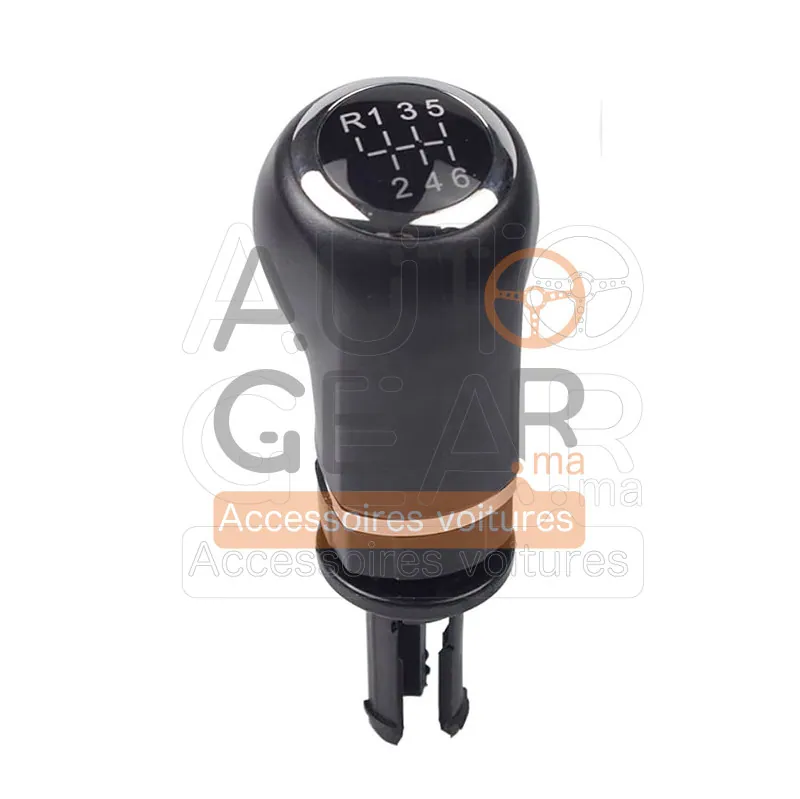 Pommeau de Levier de Vitesse Opel Astra H Corsa D Chrome Noir