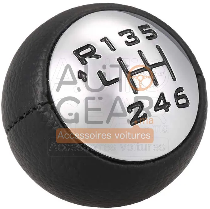 Pommeau de Levier de Vitesse Cuir Peugeot Citroën vue 2