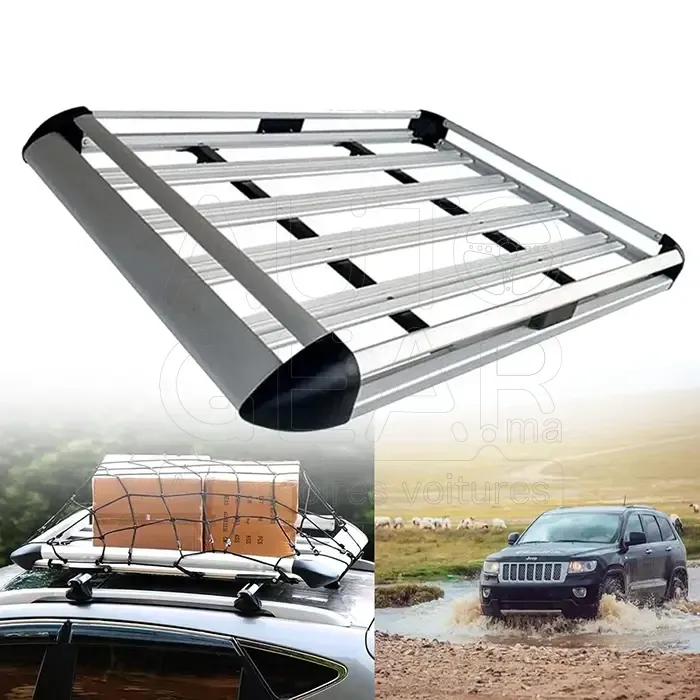Porte-Bagage de Toit Universel Aluminium 127 cm