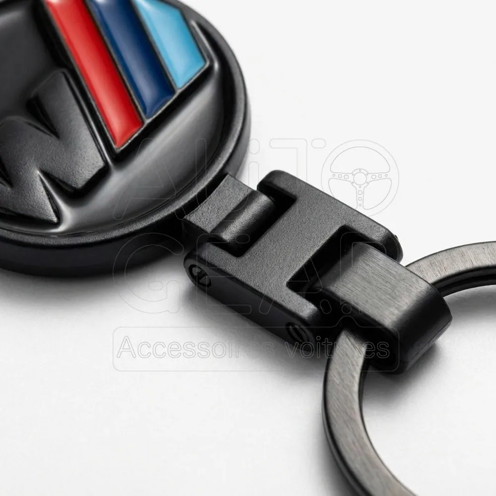 Porte-clé BMW M Performance Noir Mat avec Logo M vue 3